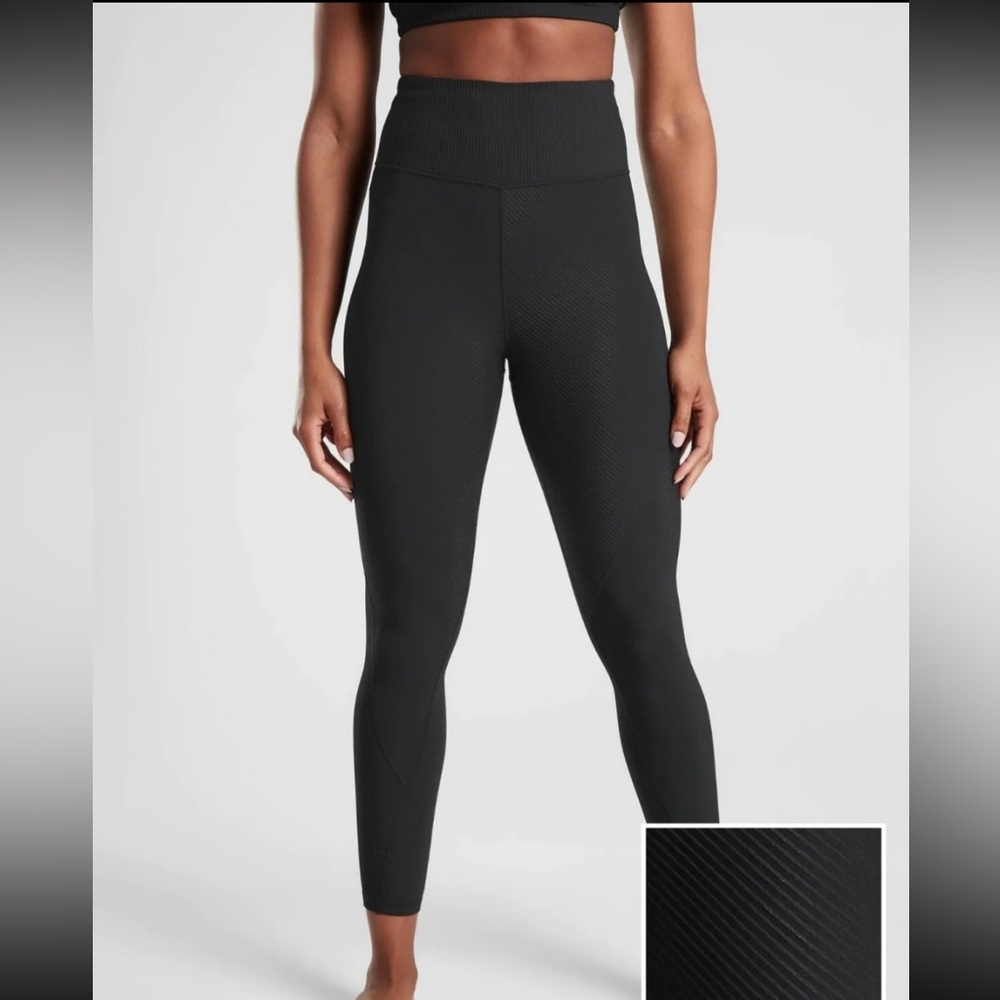 Athleta Black High-Waisted Leggings